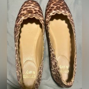 Crown & Ivy flats, leopard print size 7 1/2